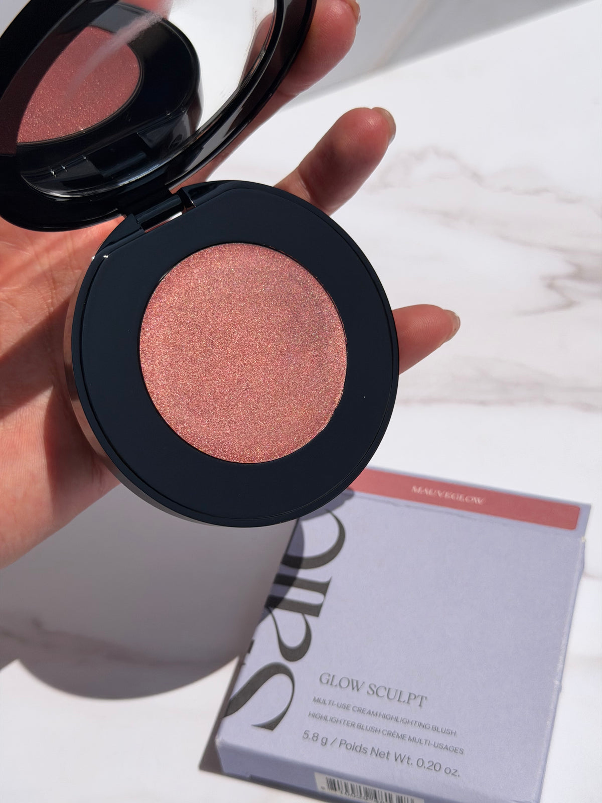 Saie -Glow Sculpt Multi-Use Cream Highlighting Blush- tono MAUVEGLOW