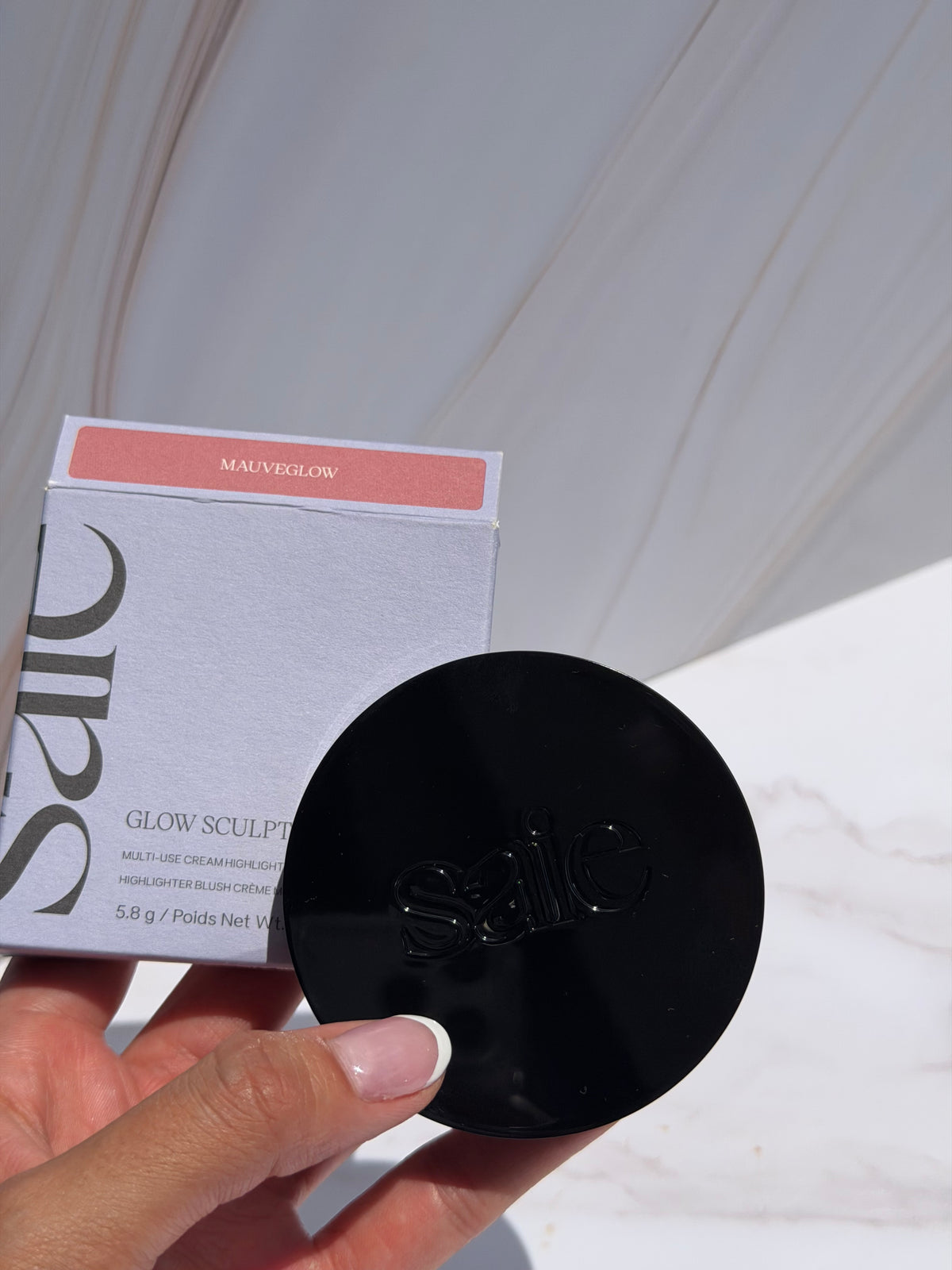 Saie -Glow Sculpt Multi-Use Cream Highlighting Blush- tono MAUVEGLOW
