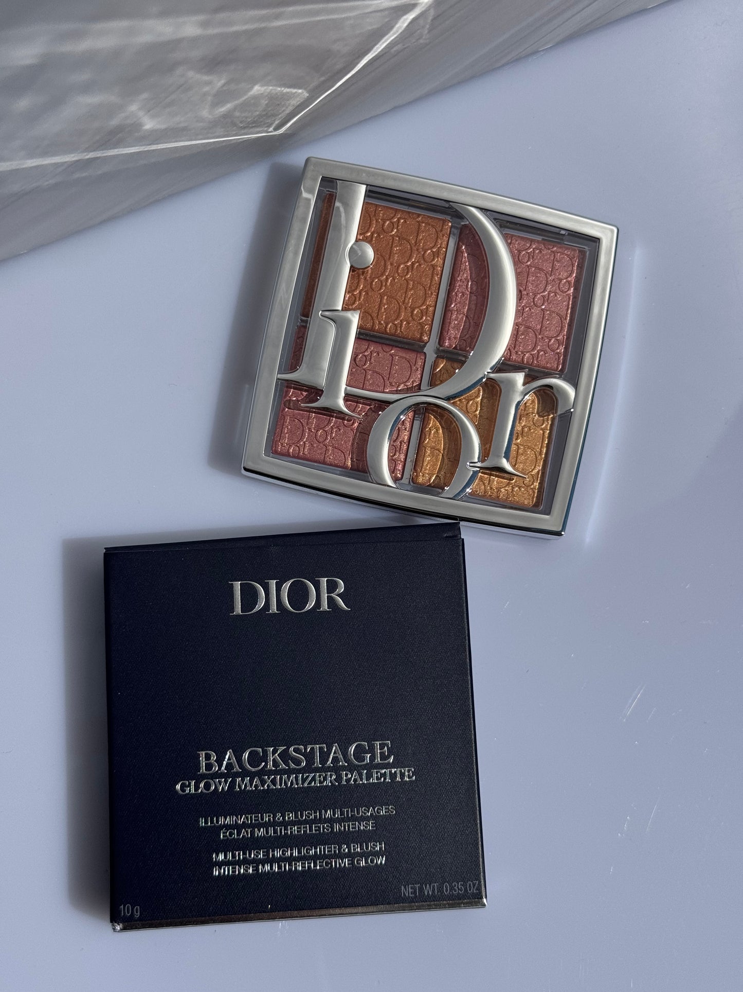 DIOR Backstage Glow Maximizer Face Palette - 005 Sunlit Amber Glow