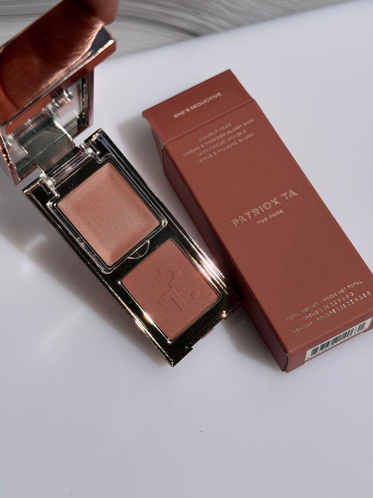 PATRICK TA Mini Major Headlines Double-Take Crème & Powder Blush Duo Tono- She’s Seductive