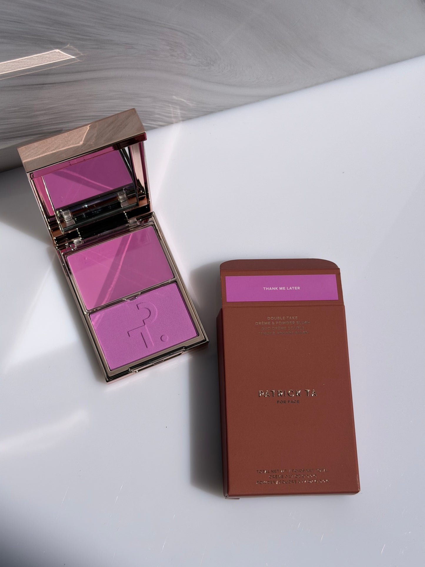 Double Take Crème & Powder Blush Patrick Ta THANK ME LATER