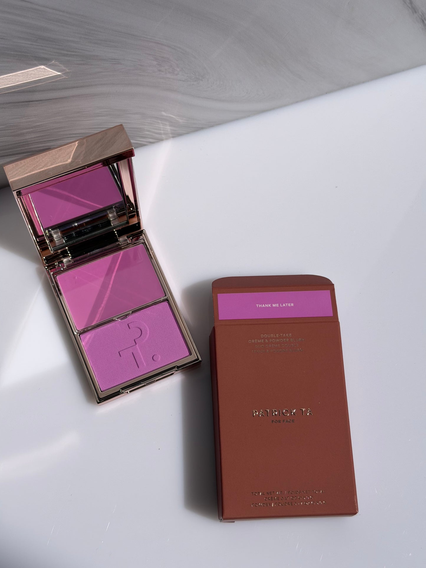 Double Take Crème & Powder Blush Patrick Ta THANK ME LATER