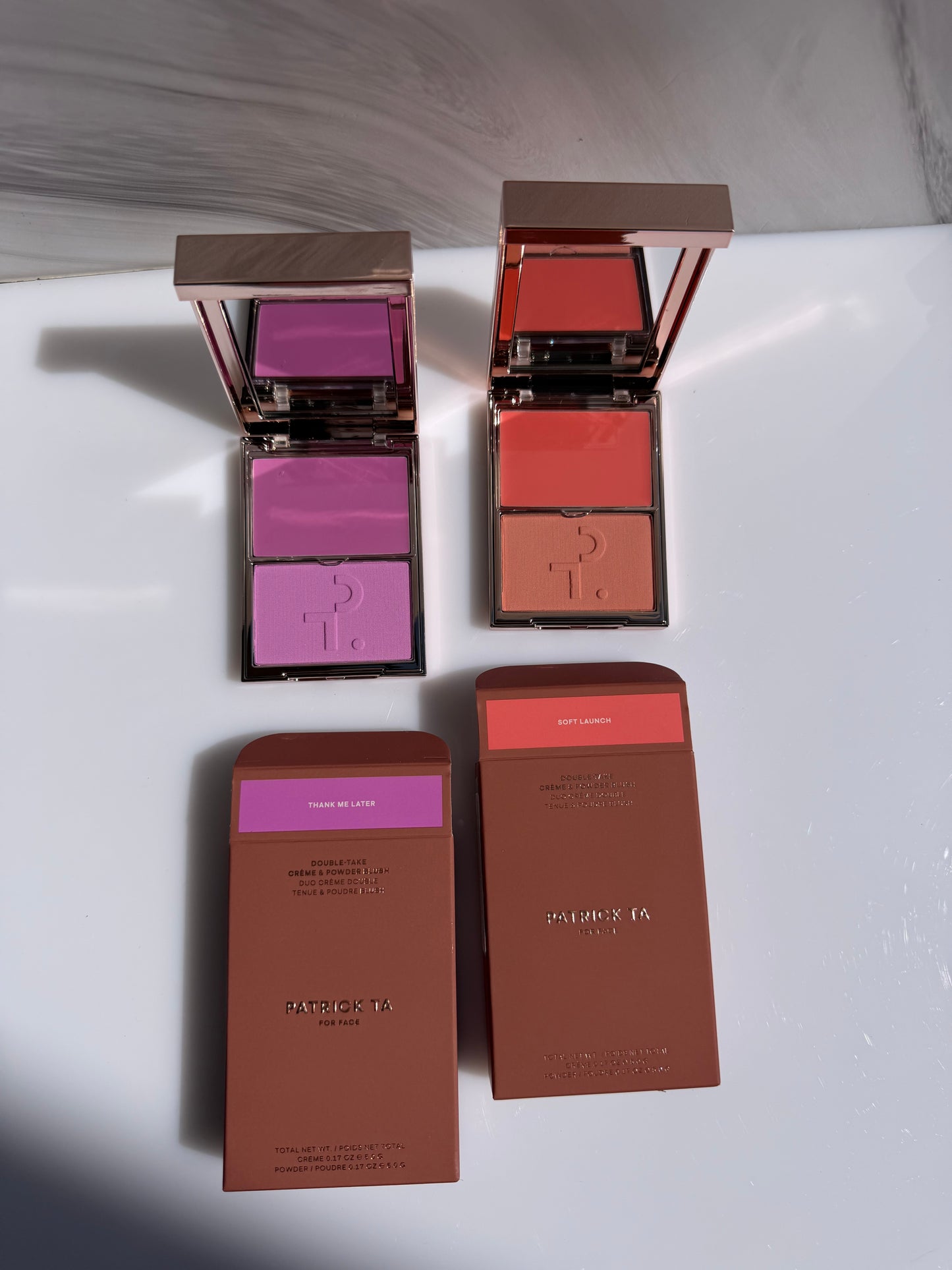 Double Take Crème & Powder Blush Patrick Ta -SOFT LAUNCH