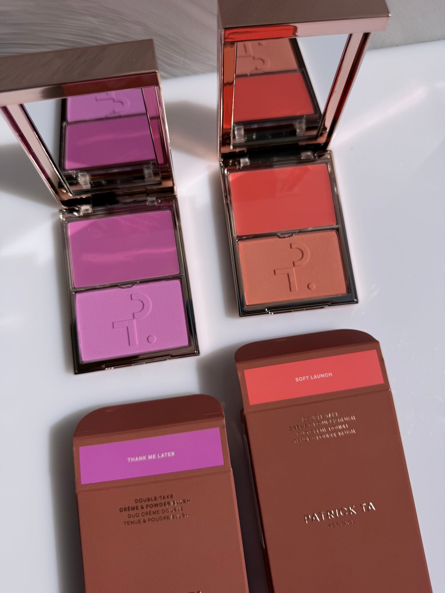 Double Take Crème & Powder Blush Patrick Ta -SOFT LAUNCH