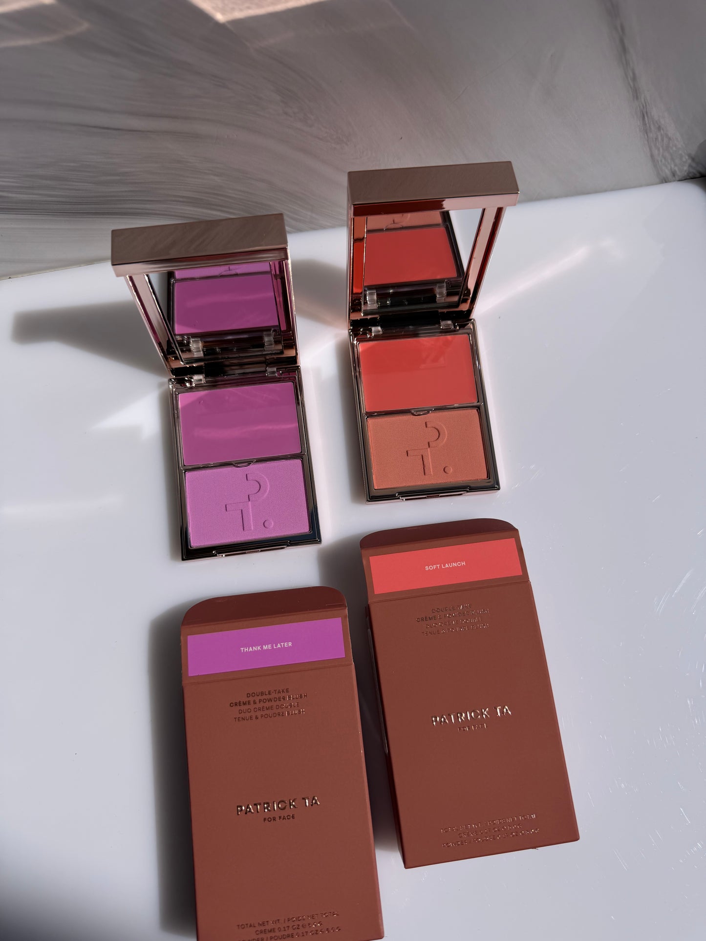 Double Take Crème & Powder Blush Patrick Ta -SOFT LAUNCH