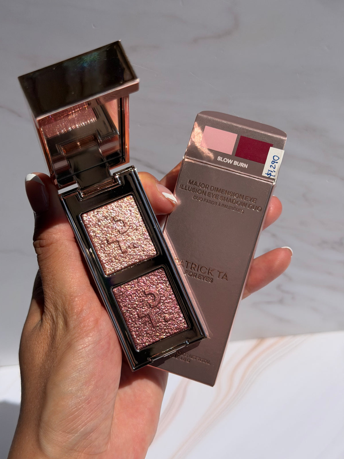 PATRICK TA-Major Dimension Eye Illusion Eyeshadow Duo tono- Slow Burn
