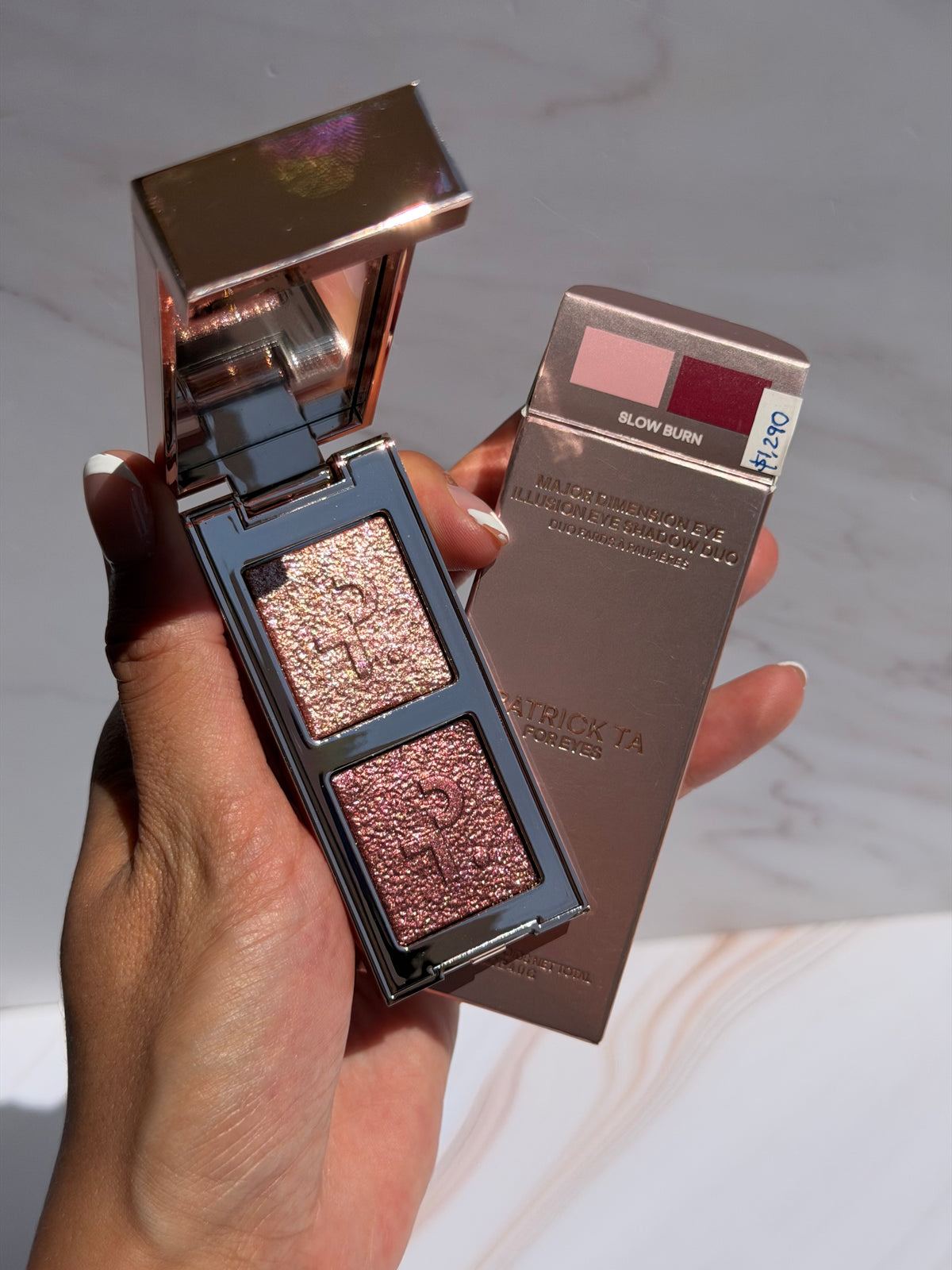 PATRICK TA-Major Dimension Eye Illusion Eyeshadow Duo tono- Slow Burn