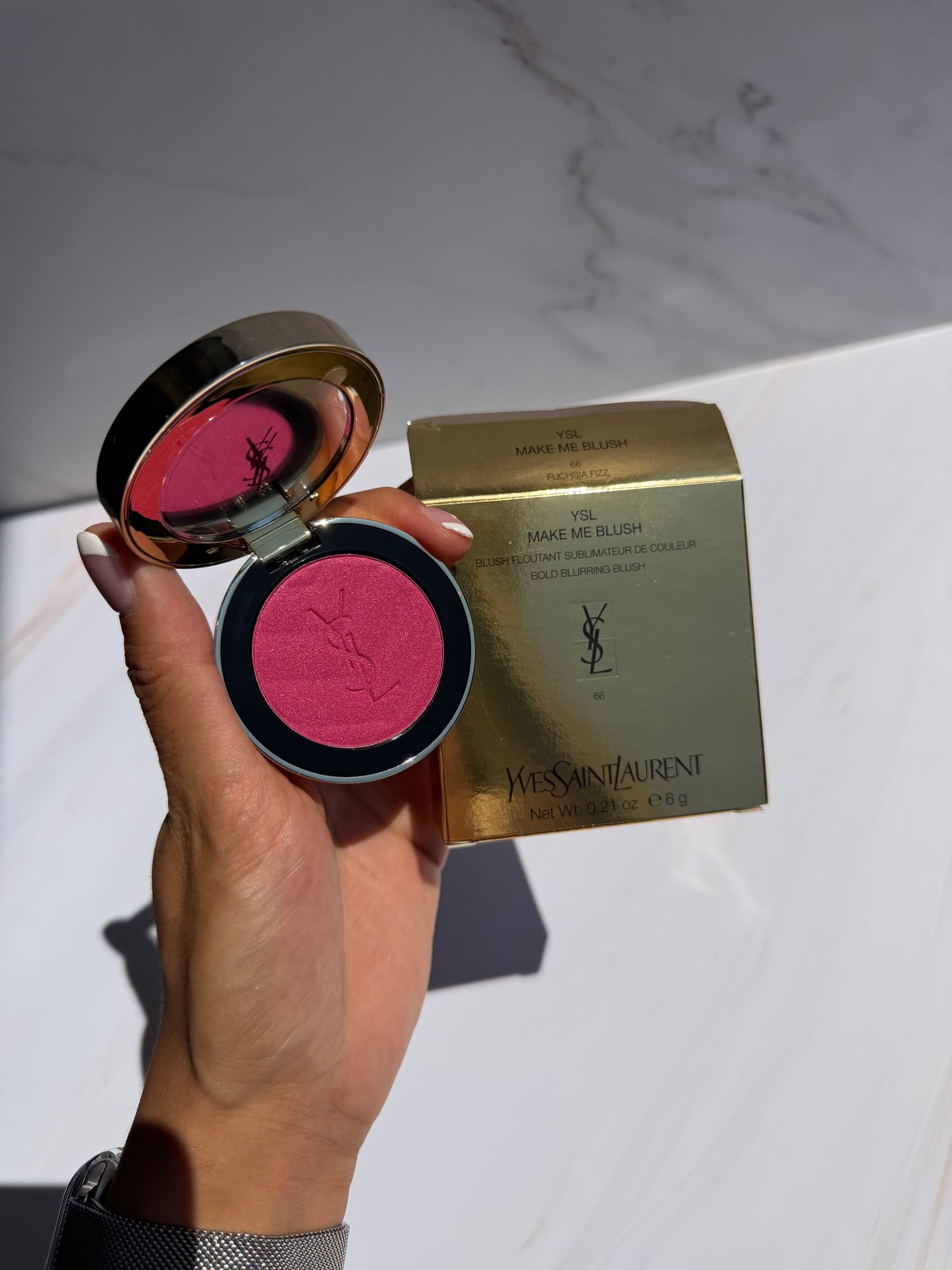 Make me Blush 24H Biuldable Blurring Powder Blush YSL- 66 FUCHSIA FIZZ