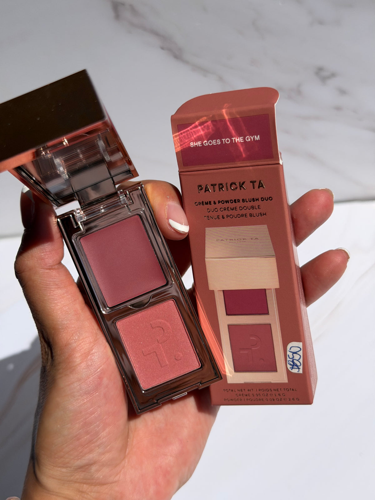 PATRICK TA - Mini Major Headlines Double-Take Crème & Powder Blush Duo tono- She goes to the gym
