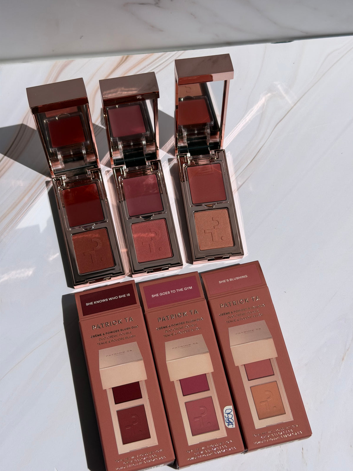 PATRICK TA - Mini Major Headlines Double-Take Crème & Powder Blush Duo tono- she Knows Who She Is