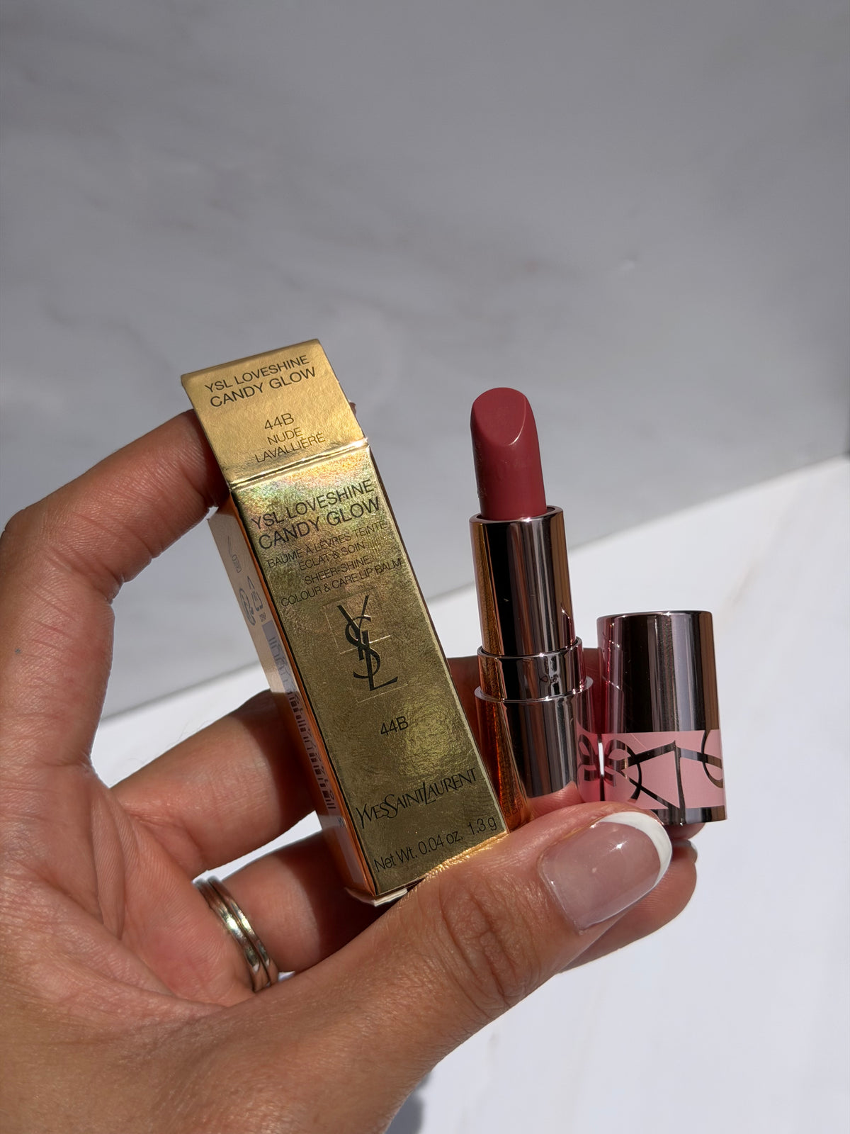 Mini YSL Loveshine Lip Oil Stick Tono- 44 Nude Lavalliere 1.3g