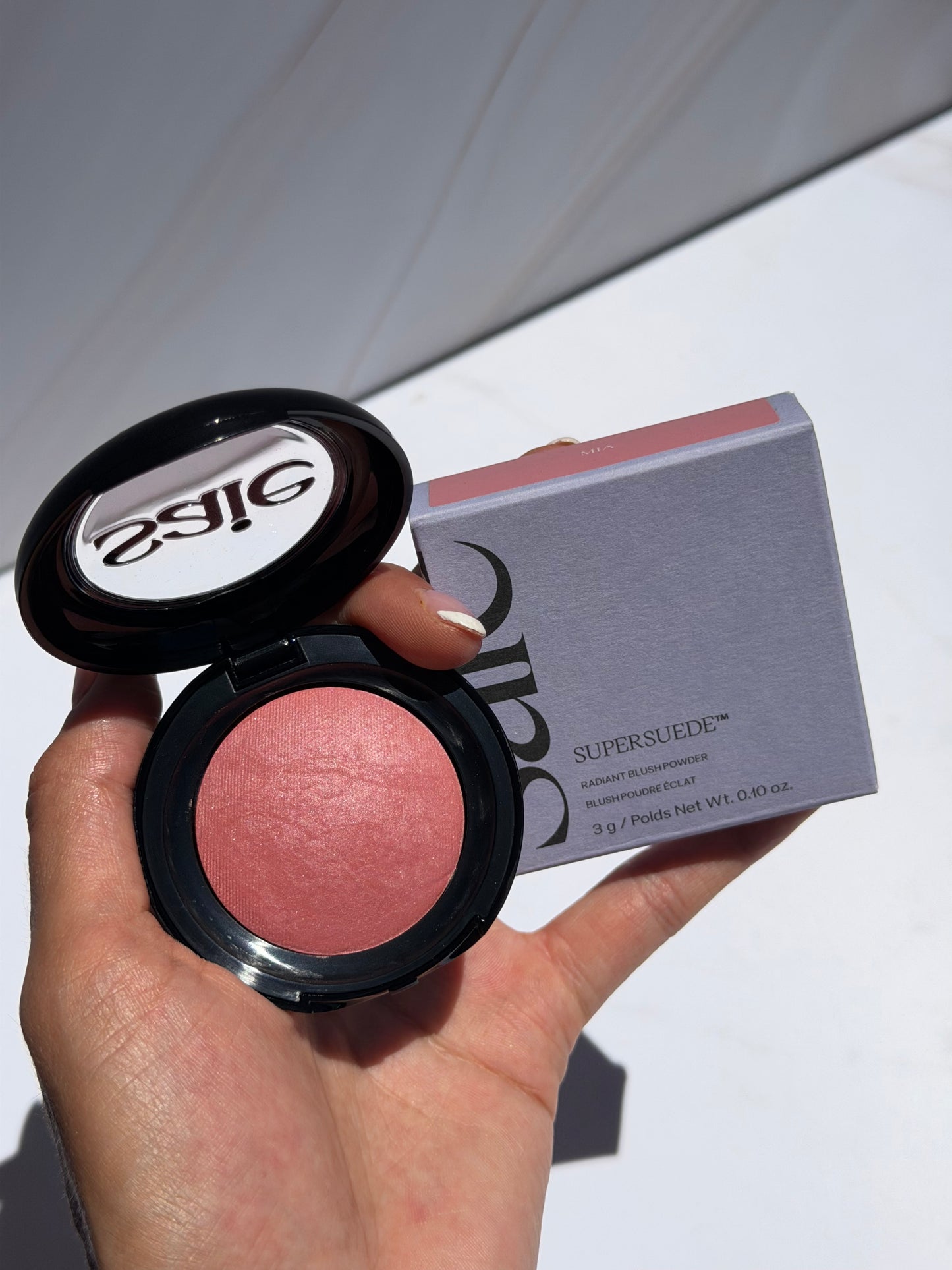 Saie-SuperSuede™ Radiant Talc-Free Baked Powder Blush