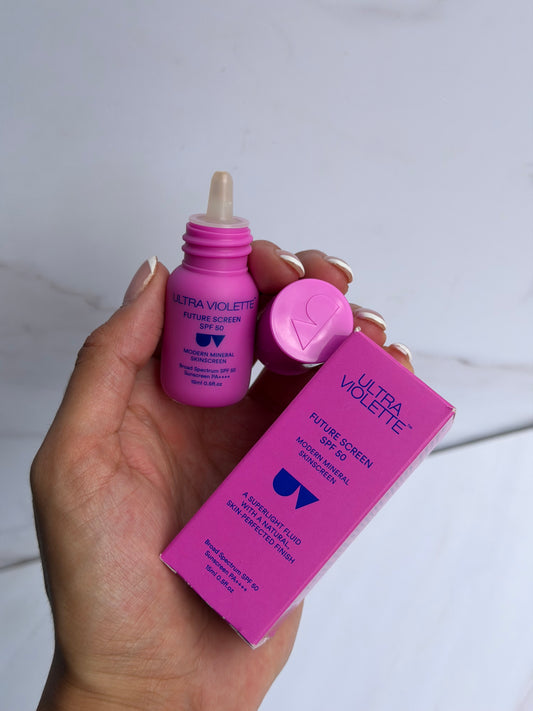 Mini Ultra Violett-Future Screen SPF 50 Mineral Fragrance Free Facial Sunscreen Protector solar 15ml
