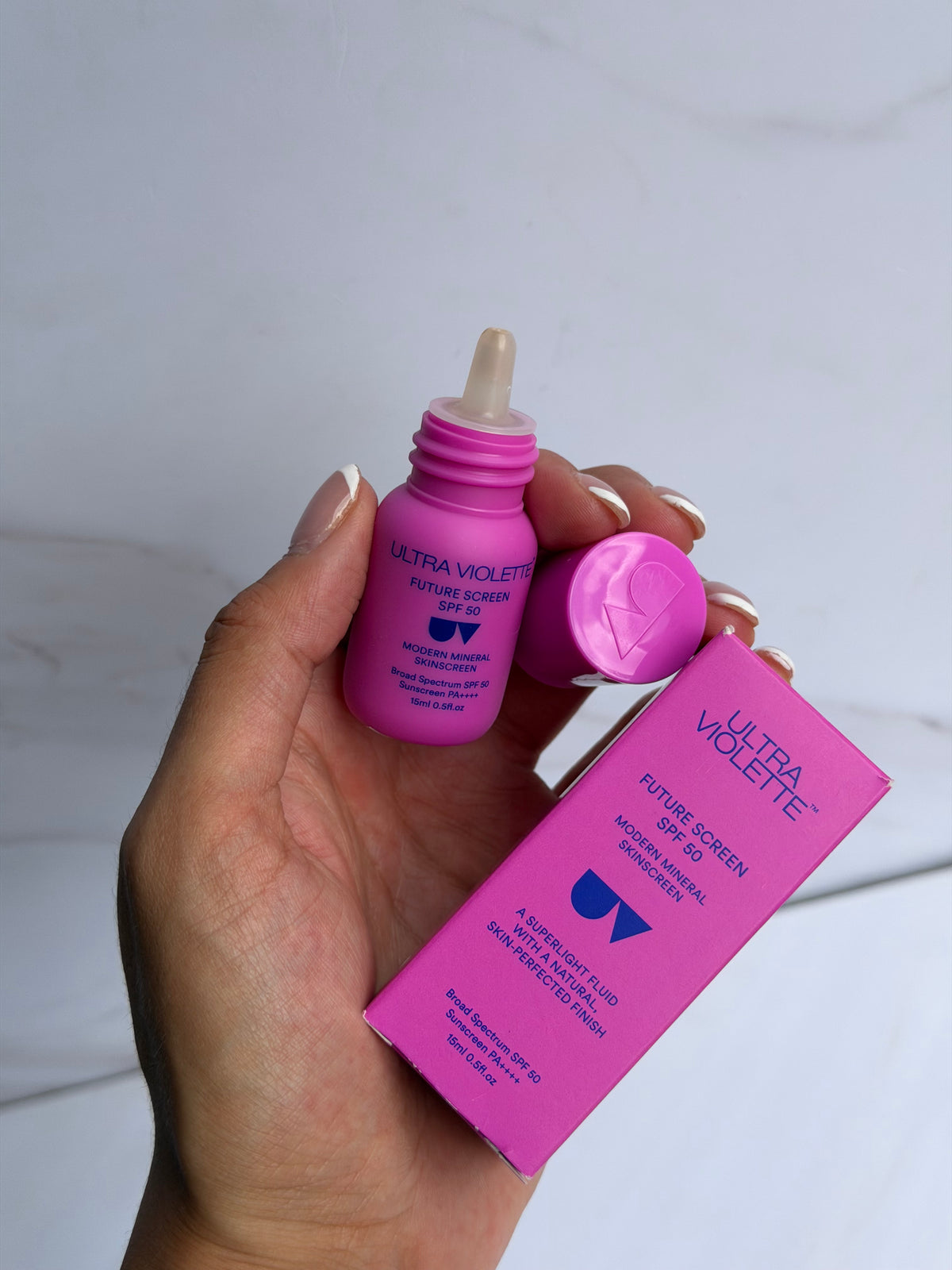 Mini Ultra Violett-Future Screen SPF 50 Mineral Fragrance Free Facial Sunscreen Protector solar 15ml
