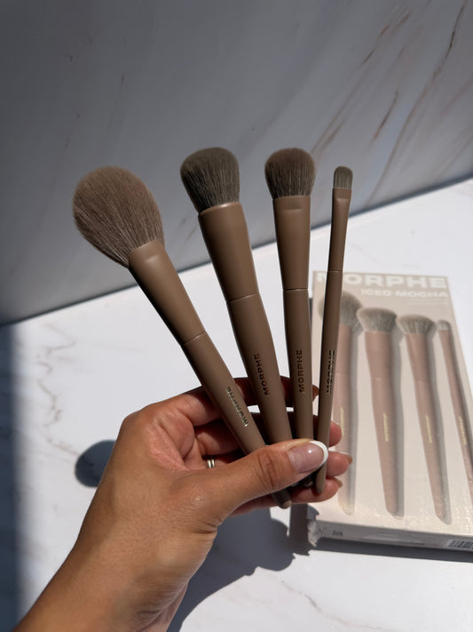 Morphe- Iced Mocha 4-Piece Face Brush Set