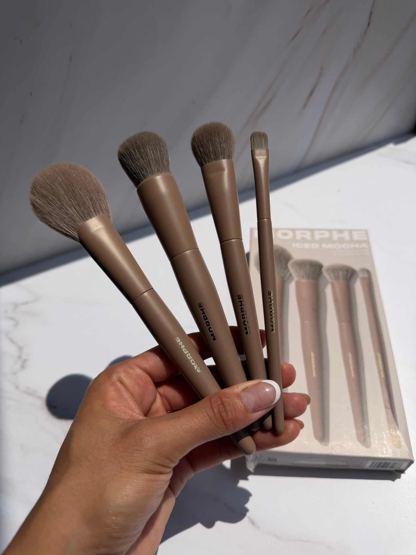 Morphe- Iced Mocha 4-Piece Face Brush Set