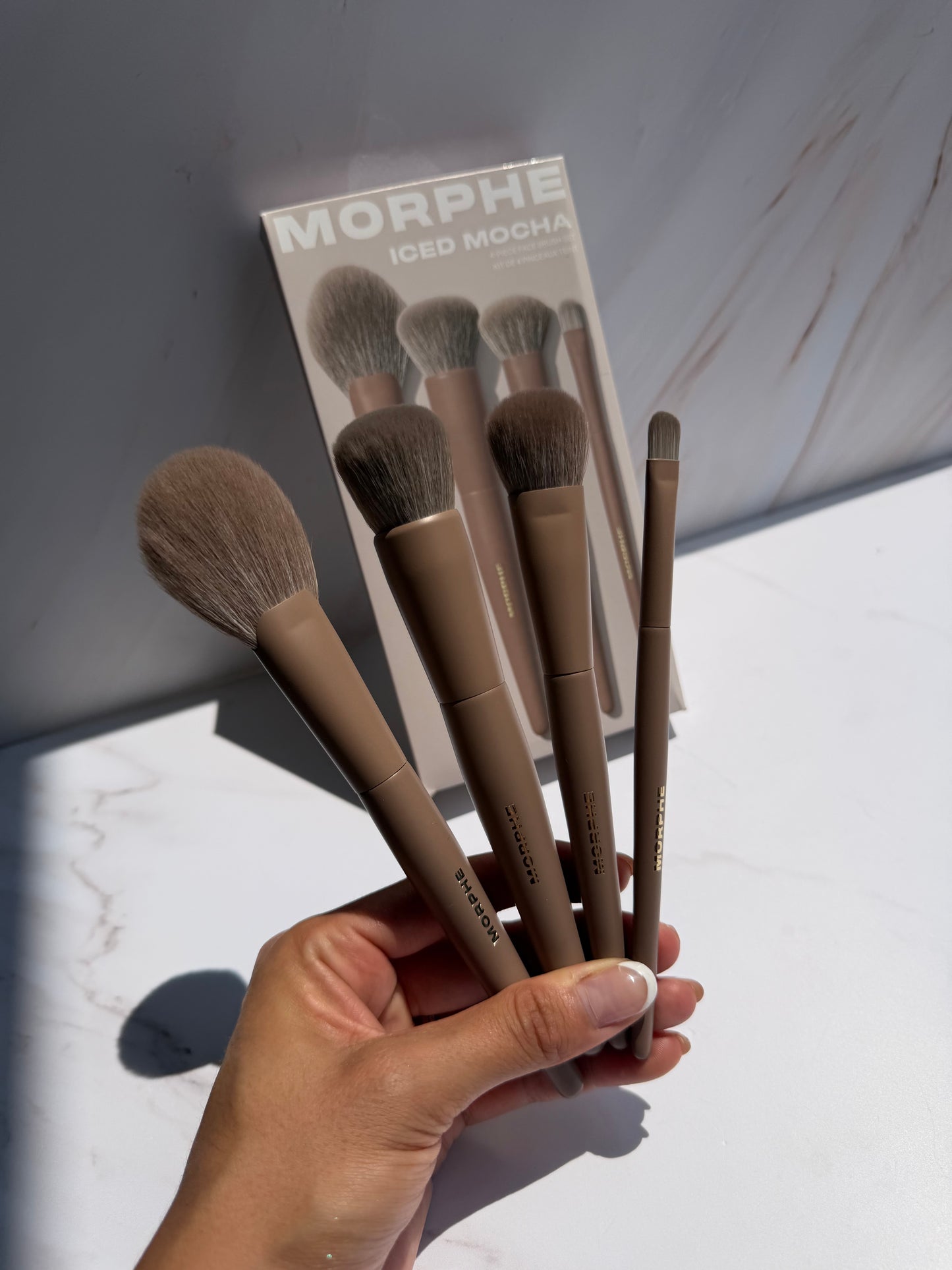 Morphe- Iced Mocha 4-Piece Face Brush Set