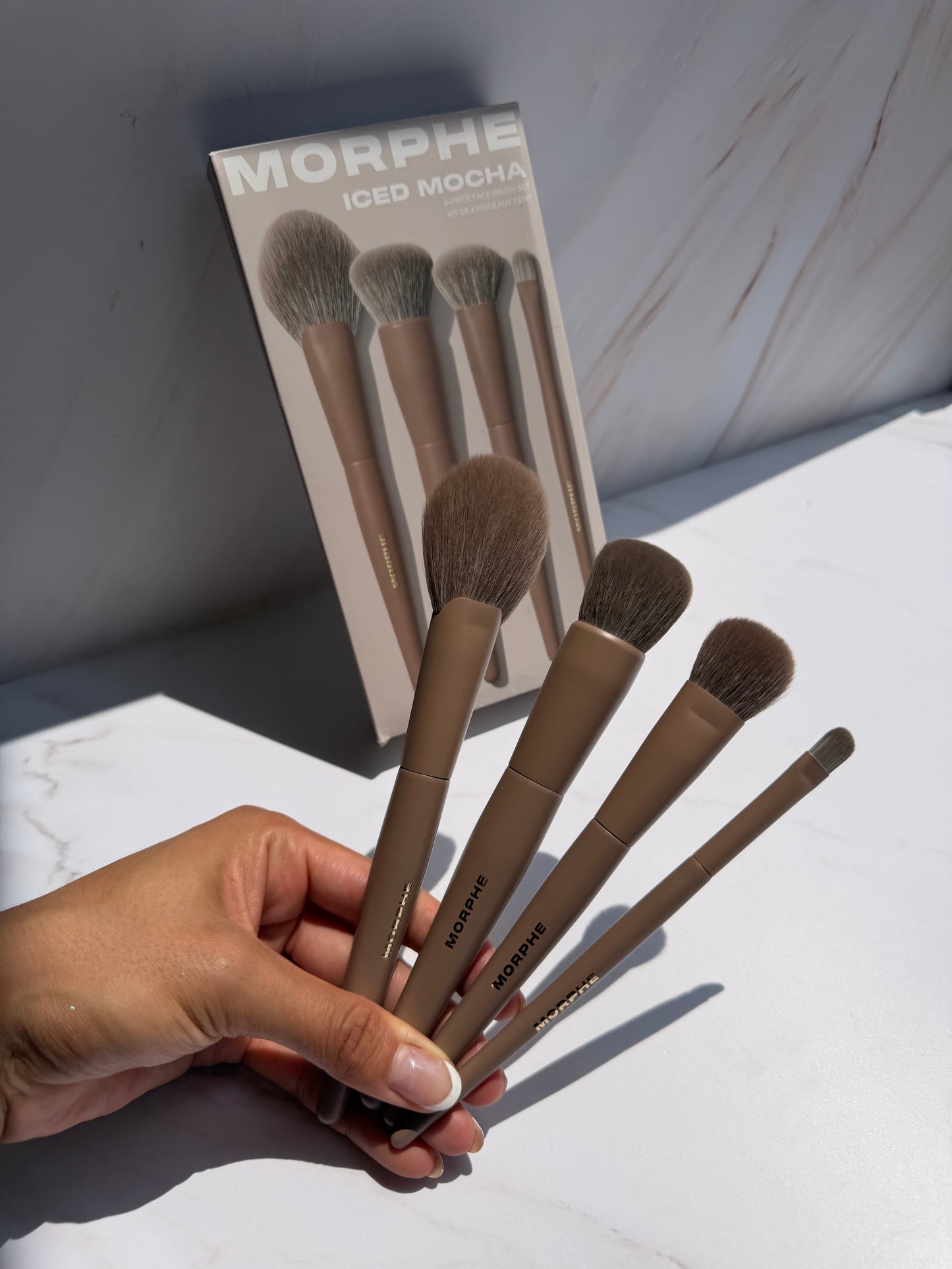 Morphe- Iced Mocha 4-Piece Face Brush Set