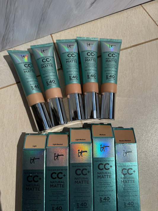 IT Cosmetics CC+ Cream Natural Matte Foundation with SPF 40