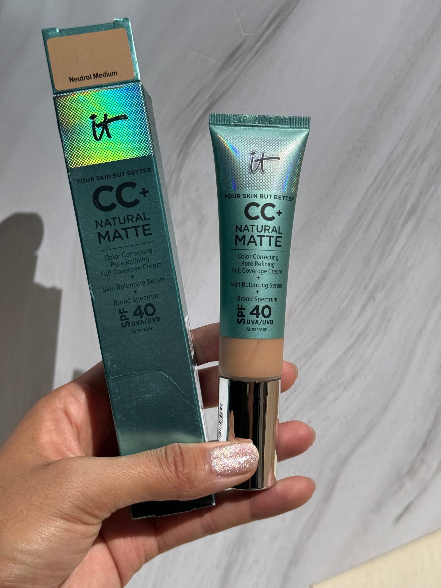IT Cosmetics CC+ Cream Natural Matte Foundation with SPF 40