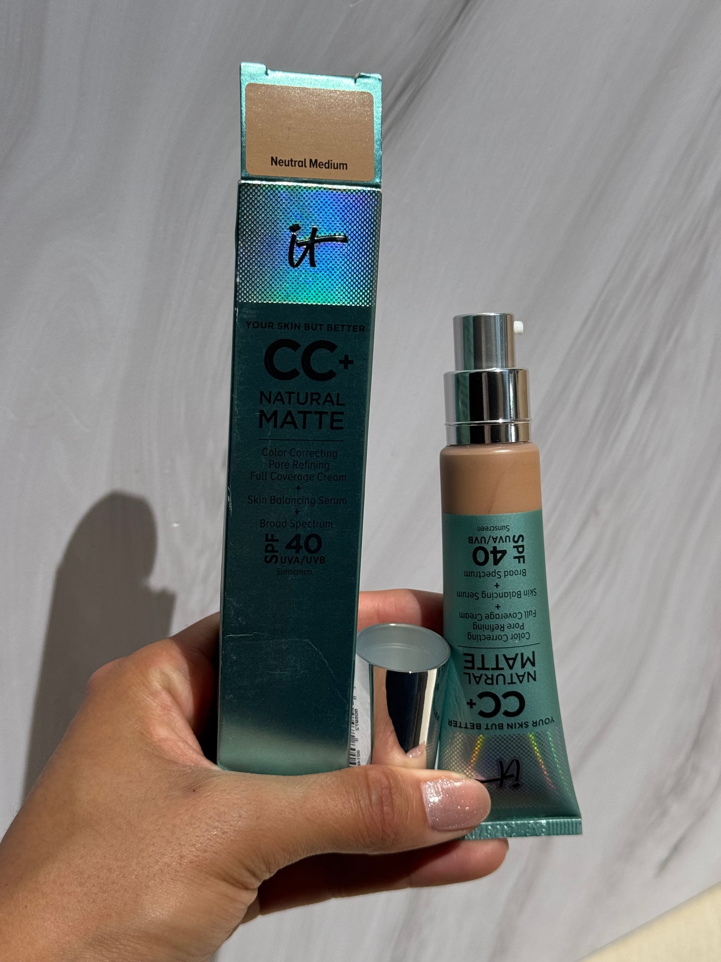 IT Cosmetics CC+ Cream Natural Matte Foundation with SPF 40