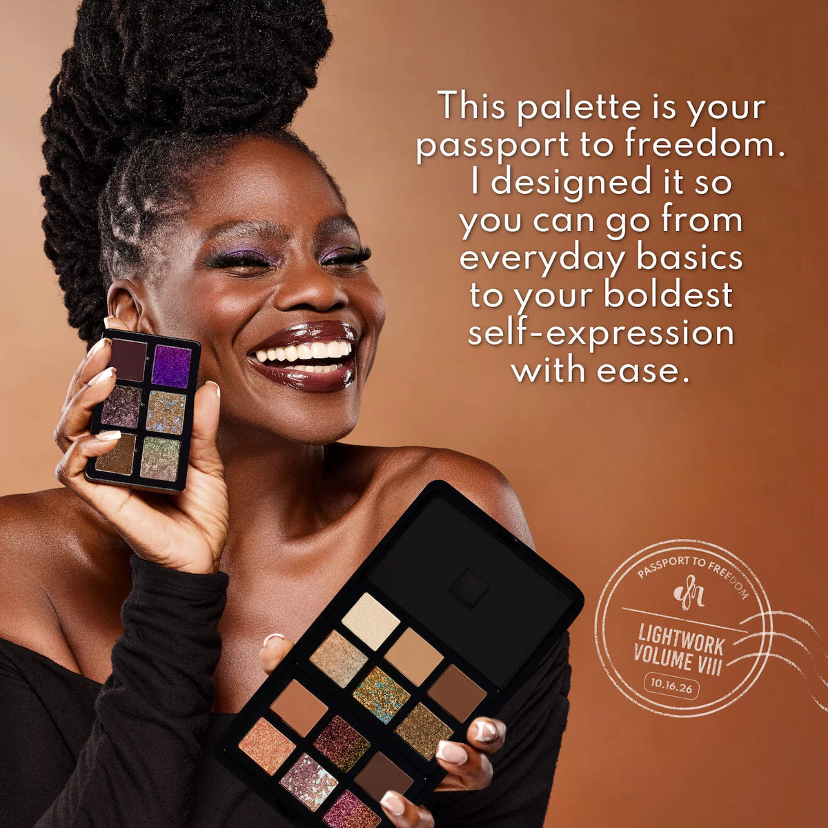 PREVENTA SEPHORA SALE- Danessa Myricks Beauty LIGHTWORK VIII Freedom Makeup Palette: Magnetic, Customizable, Stackable Palette for Eyes & Face