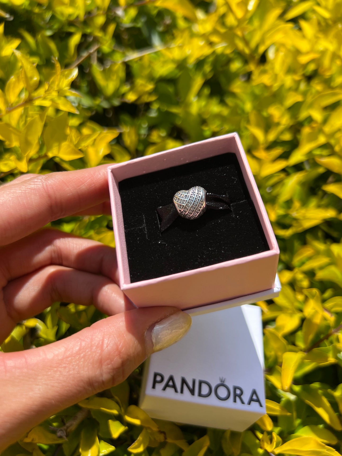 Charm corazón con piedras en plata PANDORA ESPAÑA