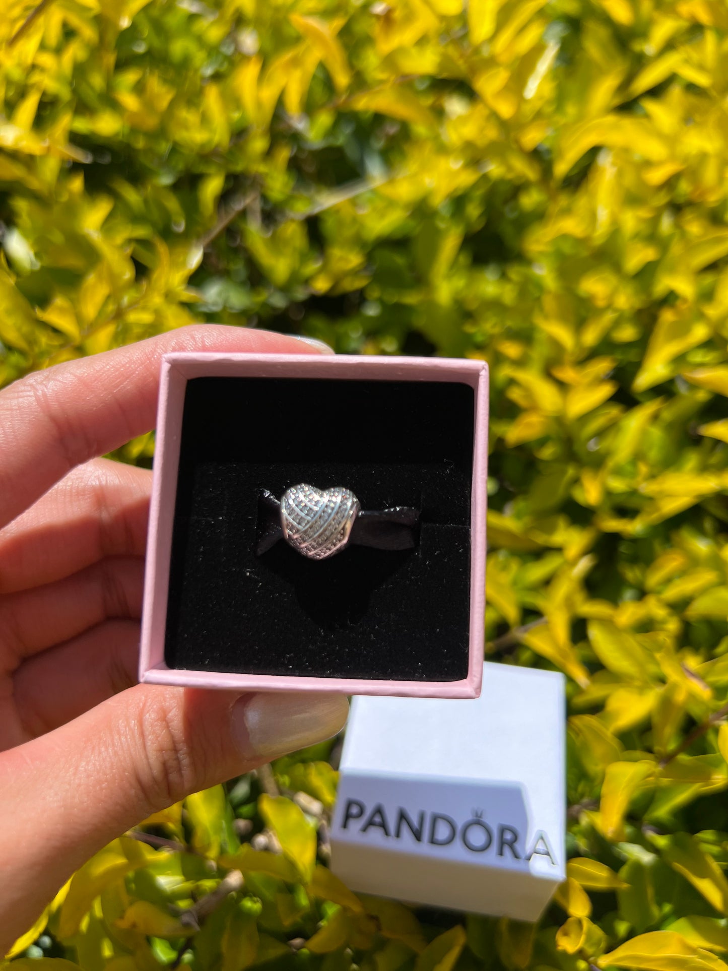 Charm corazón con piedras en plata PANDORA ESPAÑA